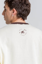Buzo Trigo Estampado Café