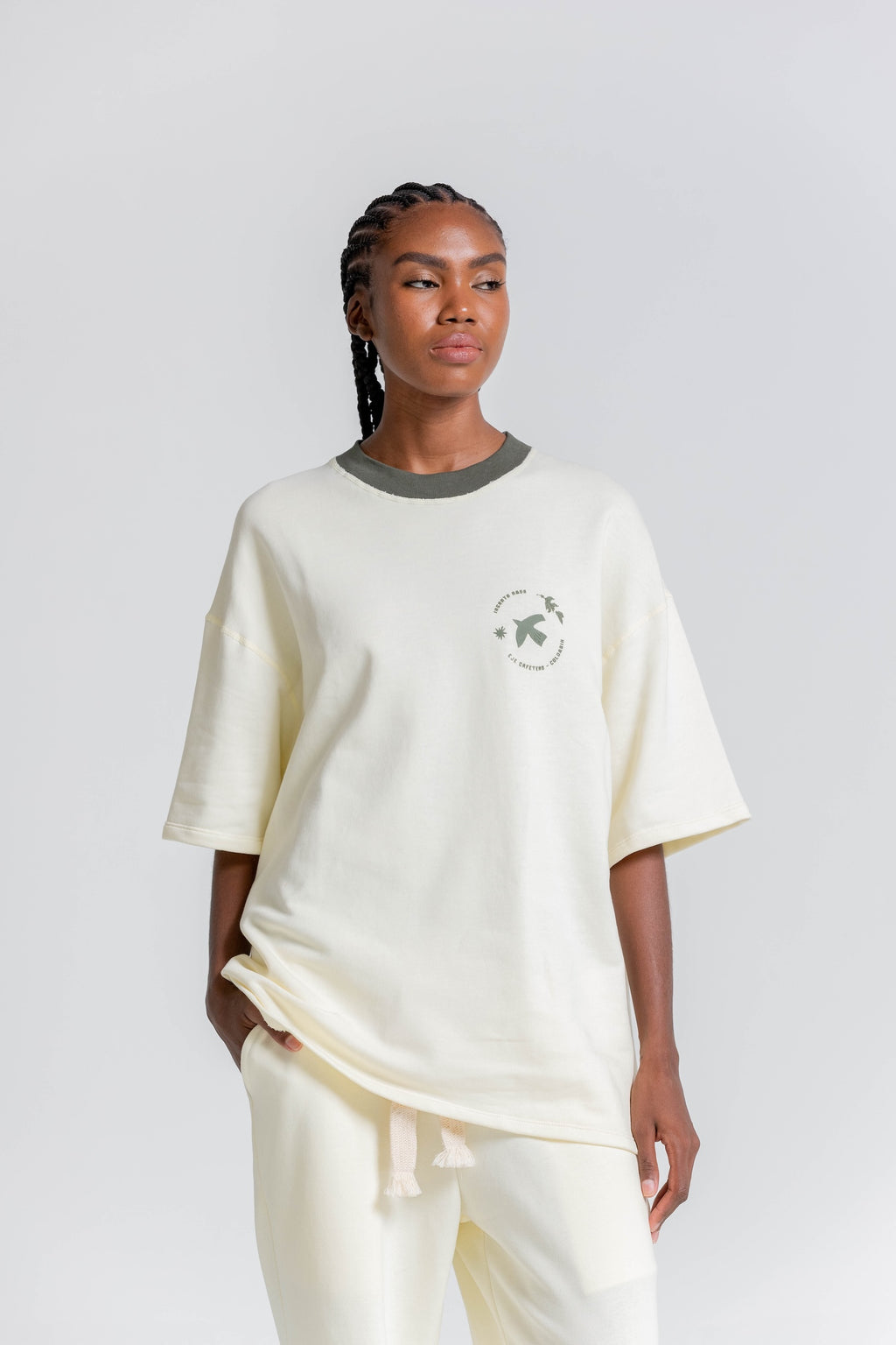 Camiseta Balsaje Estampado Verde Oliva