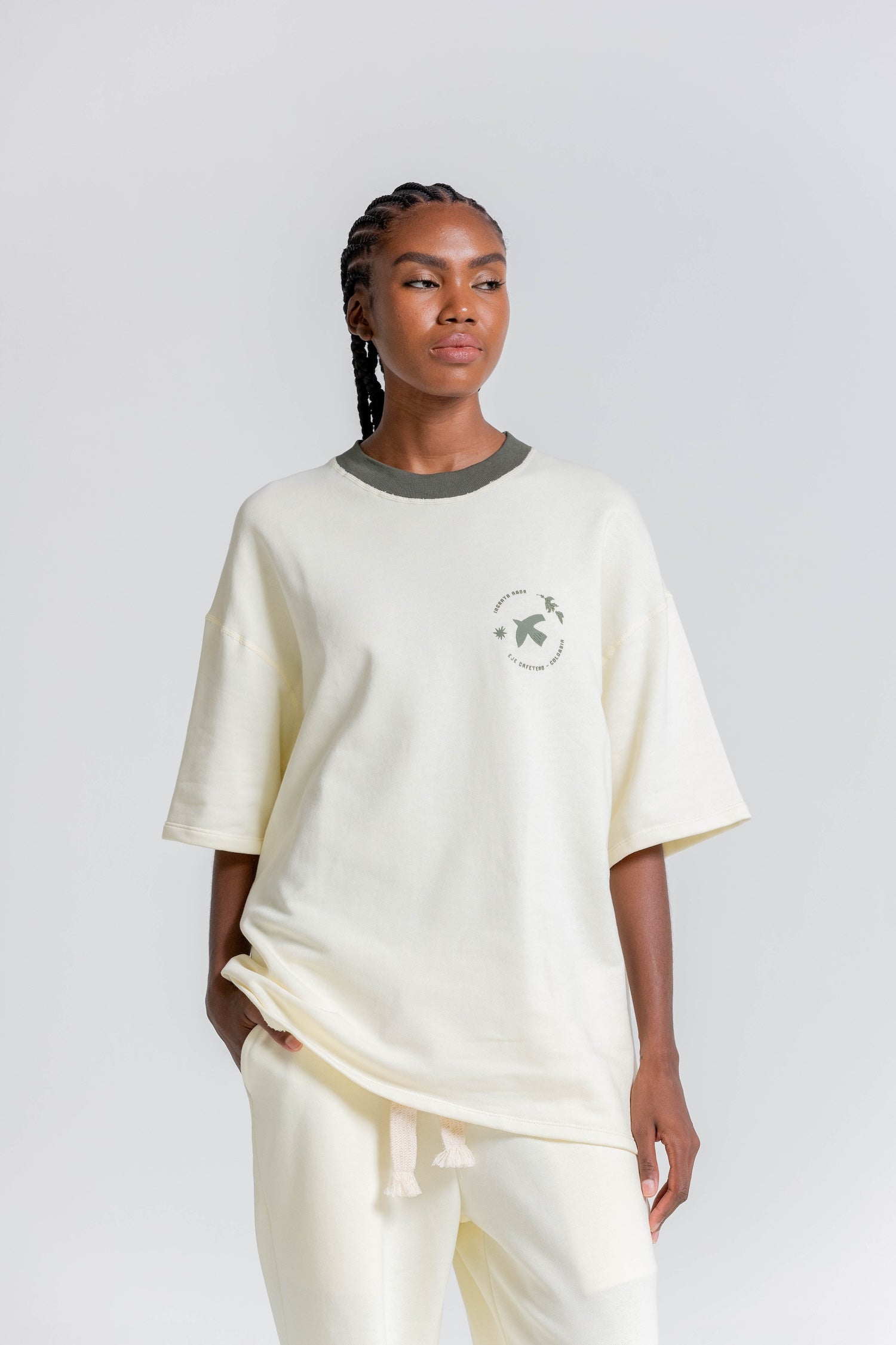 Camiseta Balsaje Estampado Verde Oliva