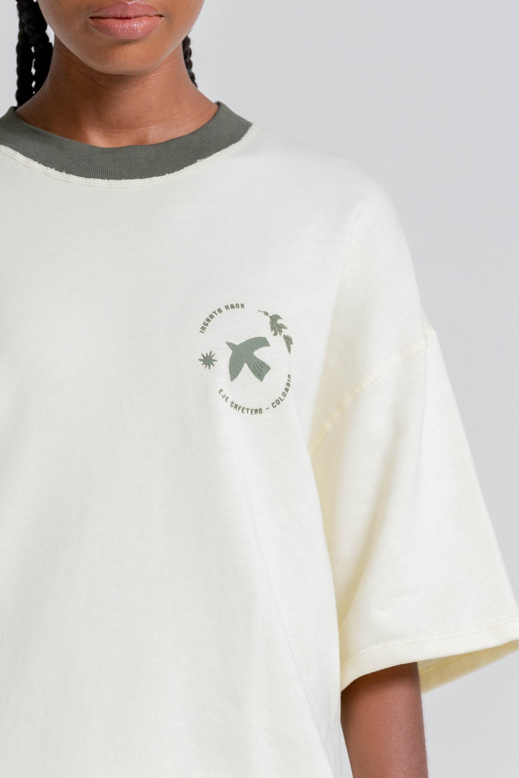 Camiseta Balsaje Estampado Verde Oliva
